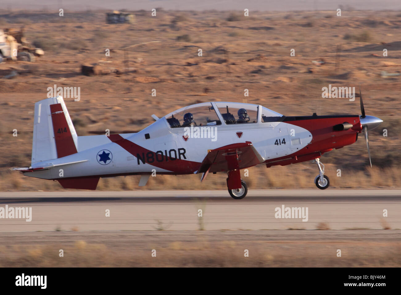 Israeli Air Force Flight Academy Beechcraft T-6A Texan II Stockfoto