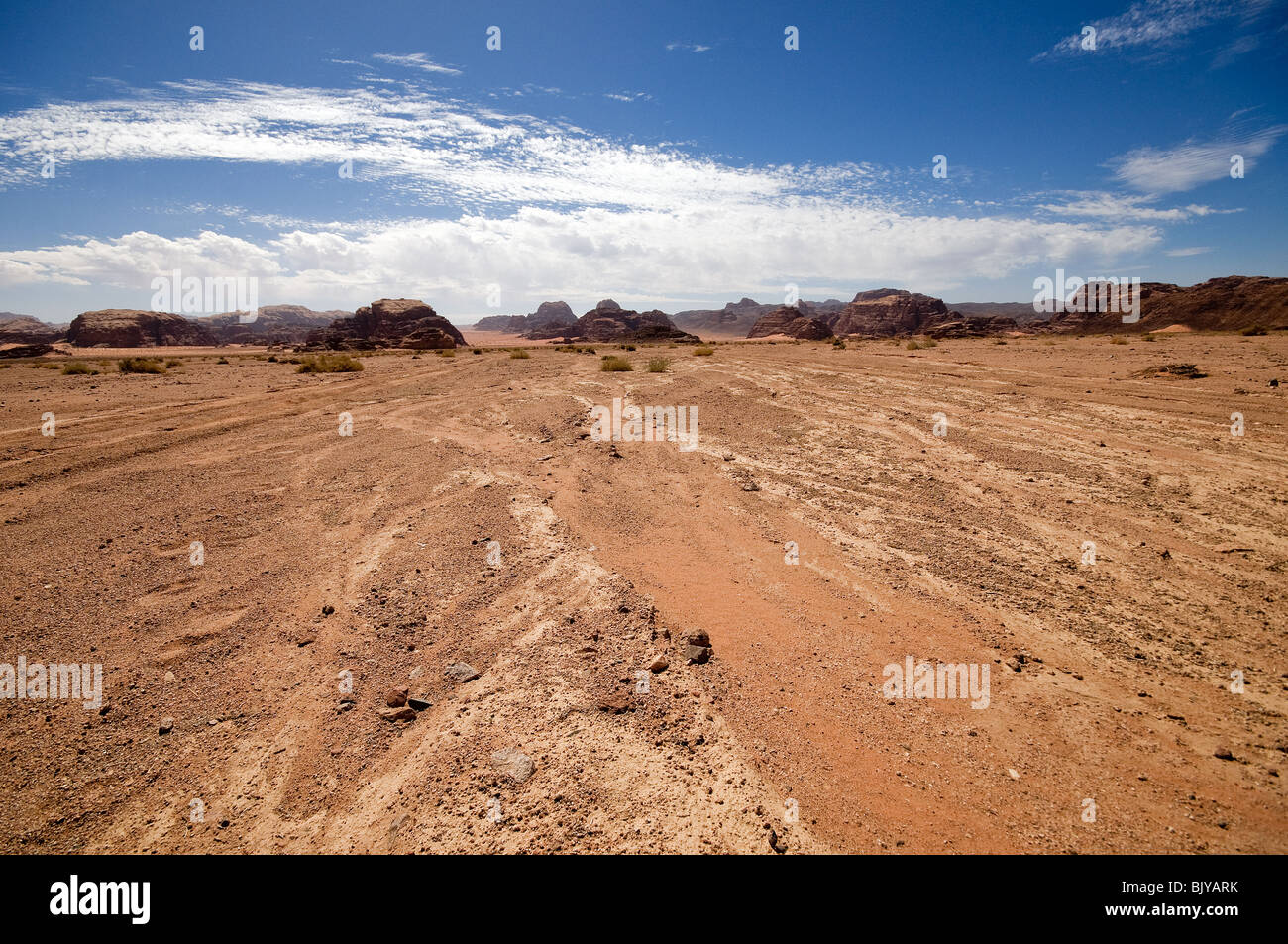 Wadi Rum, Jordanien Stockfoto