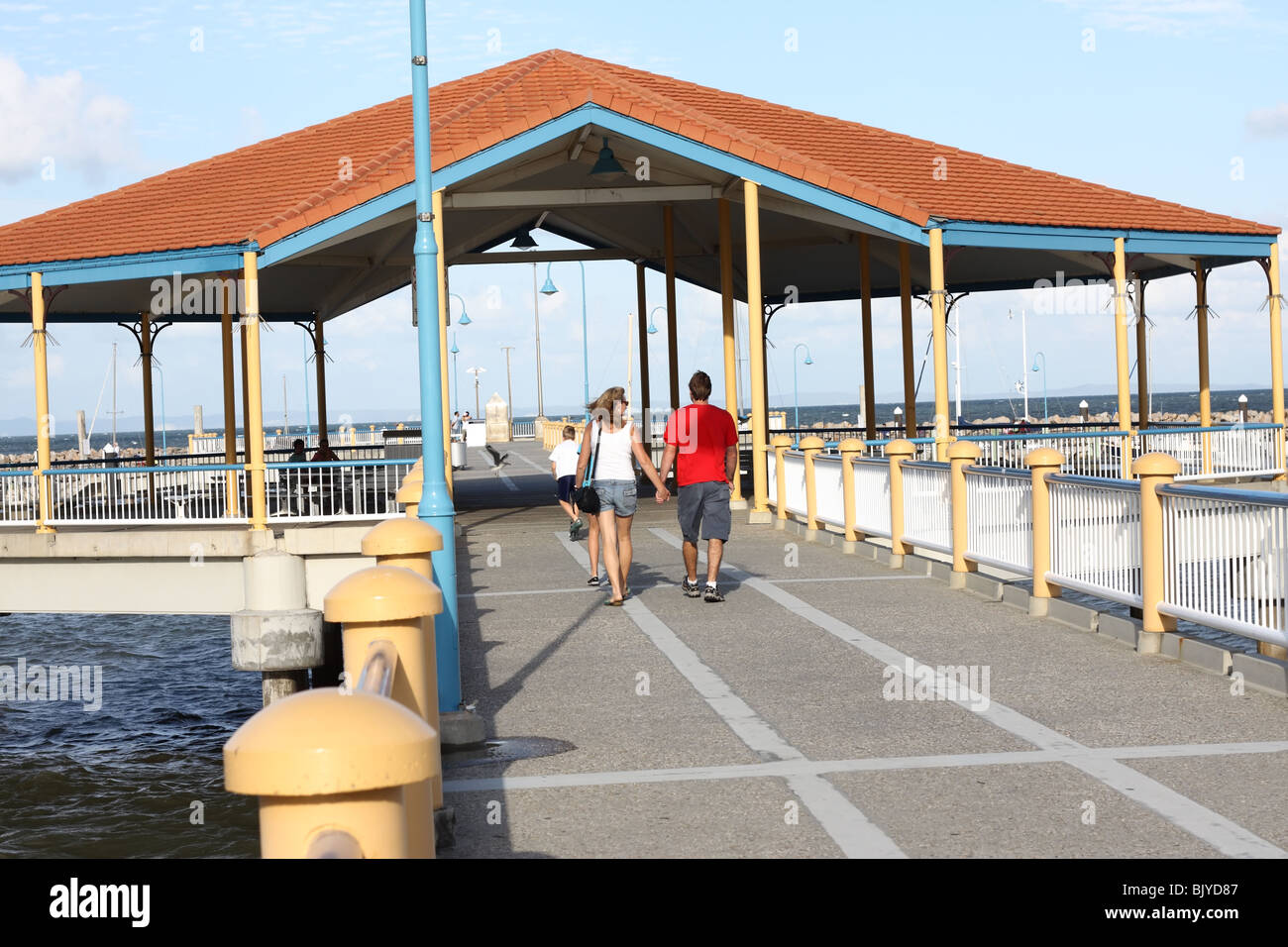 Fröhlichen Familienausflug Stockfoto
