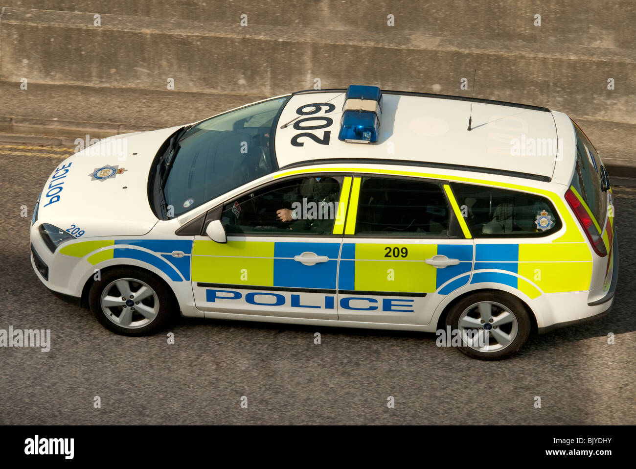 Polizei-Auto Stockfoto