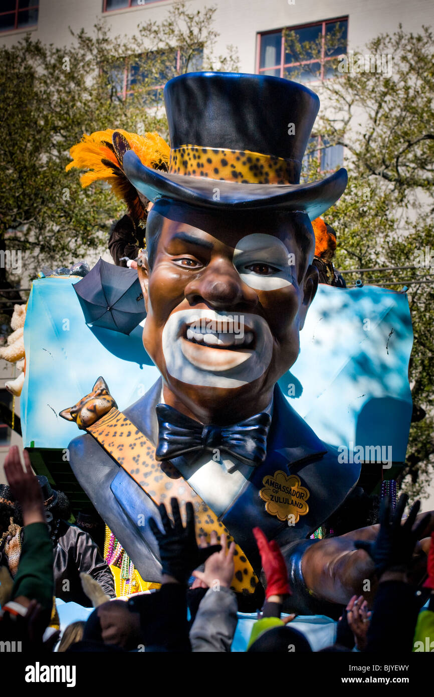 Botschafter von Zululand, Karneval, New Orleans, Louisiana Stockfoto