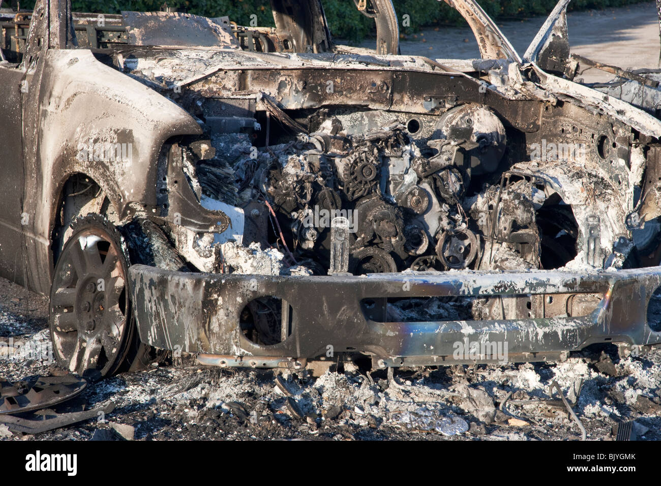 Motor, angezündet 'compact' Pickup. Stockfoto