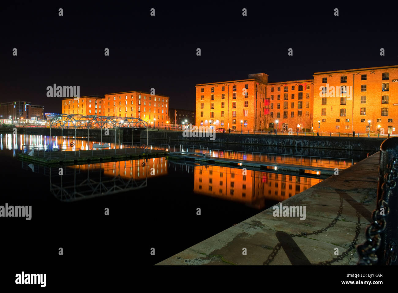 Albert Dock touristischen Attraktion Liverpool Merseyside UK Stockfoto