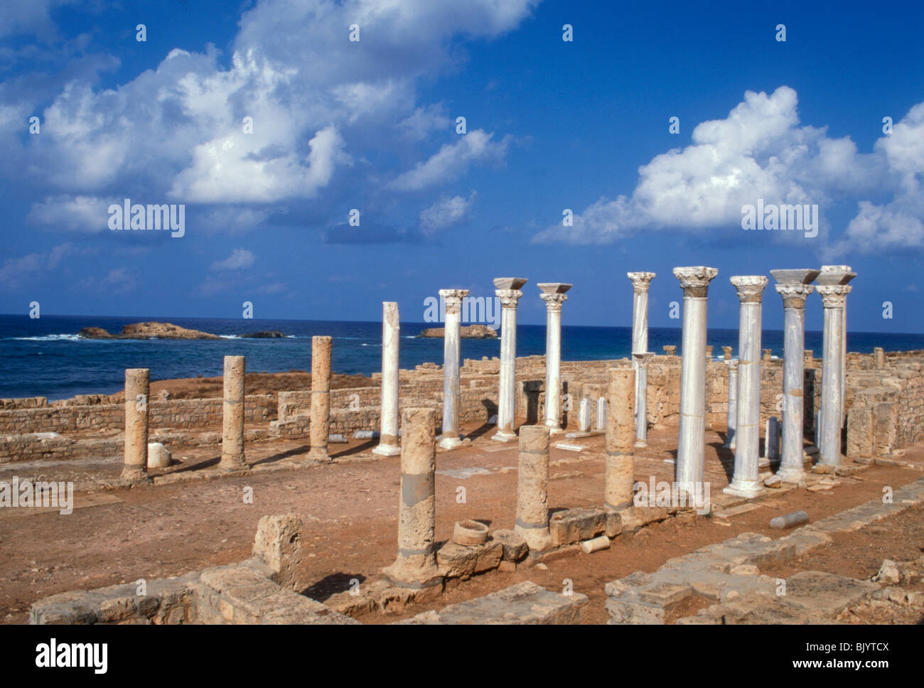 Die Ostkirche, Apollonia, Libyen, c7th Jahrhundert BC. Stockfoto