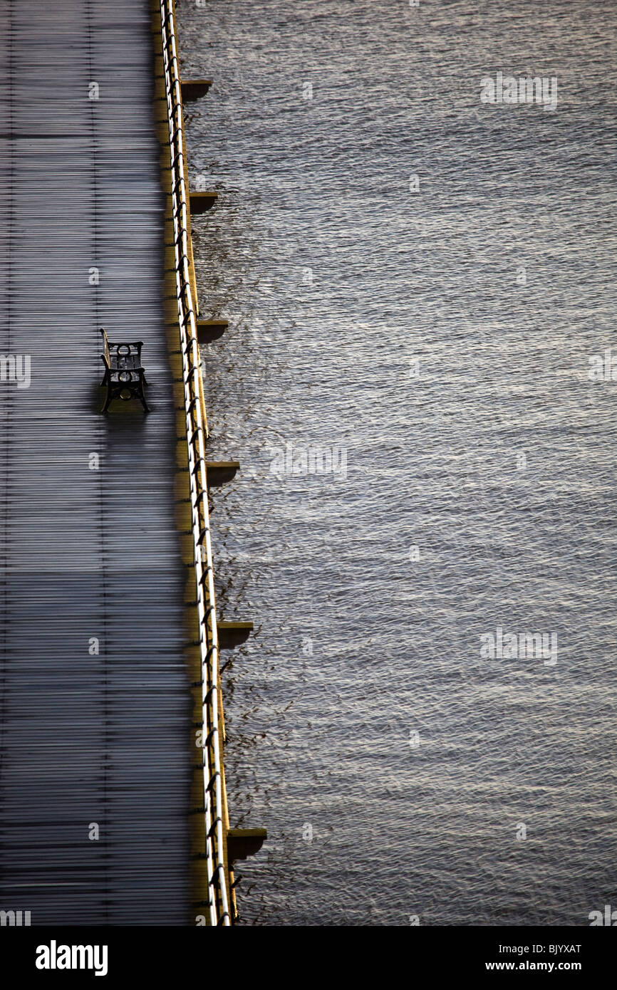 Die Pier Saltburn durch Meer North Yorkshire Stockfoto