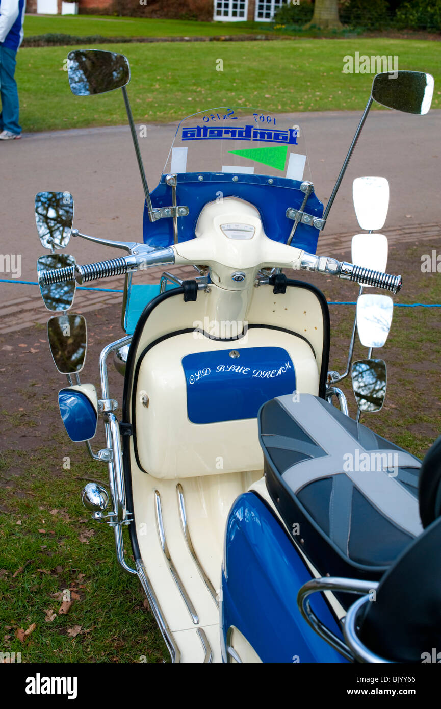 Lambretta Scooter an Weston Park Festival of Transport, Shropshire Stockfoto