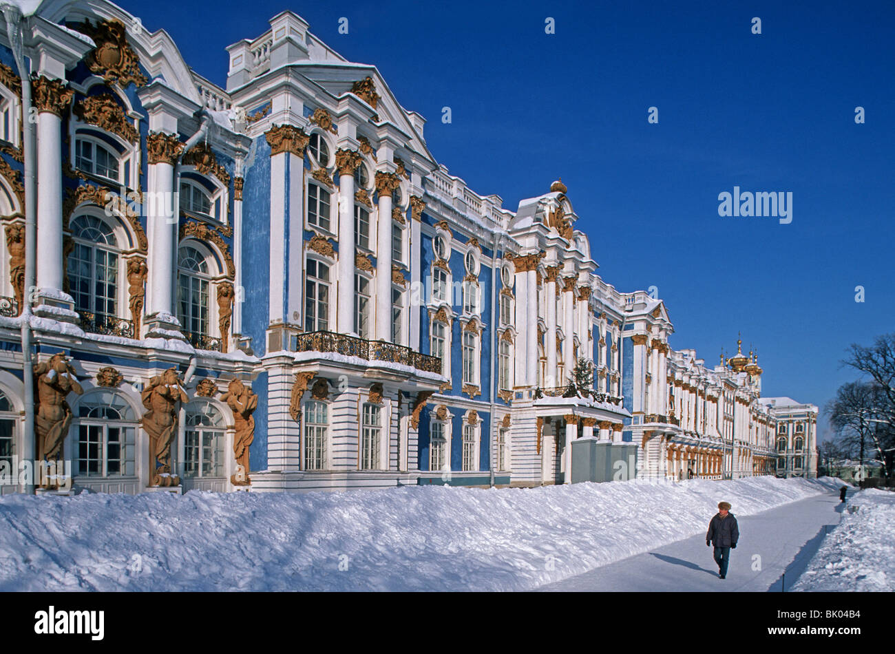 Russland, Region St.Petersburg, Puschkin - Zarskoje Selo, Katharinenpalast Stockfoto