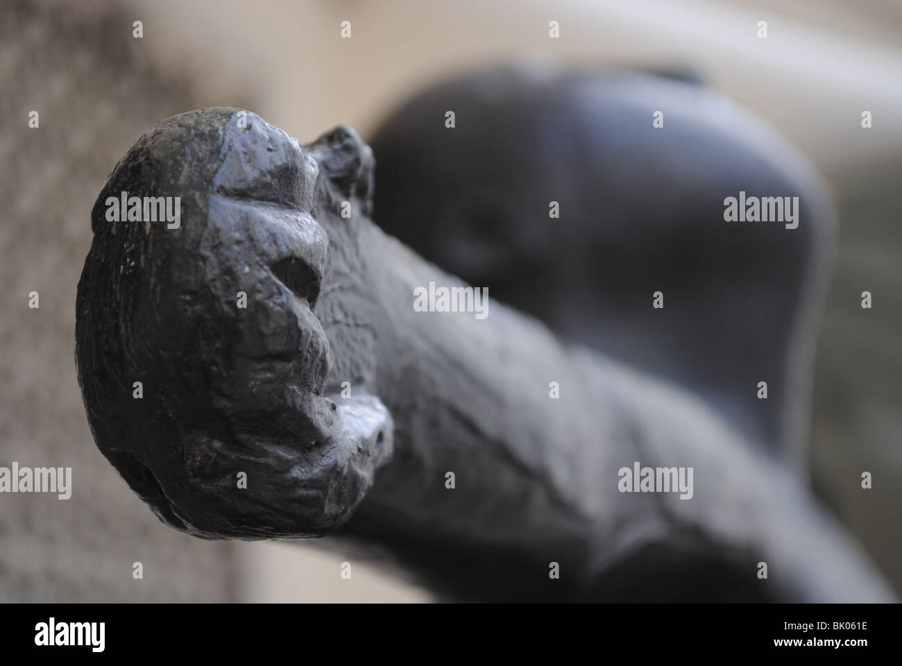 Marino Marini "Engel der Stadt" Bildhauerei an der Peggy Guggenheim Collection in Venedig, Italien Stockfoto