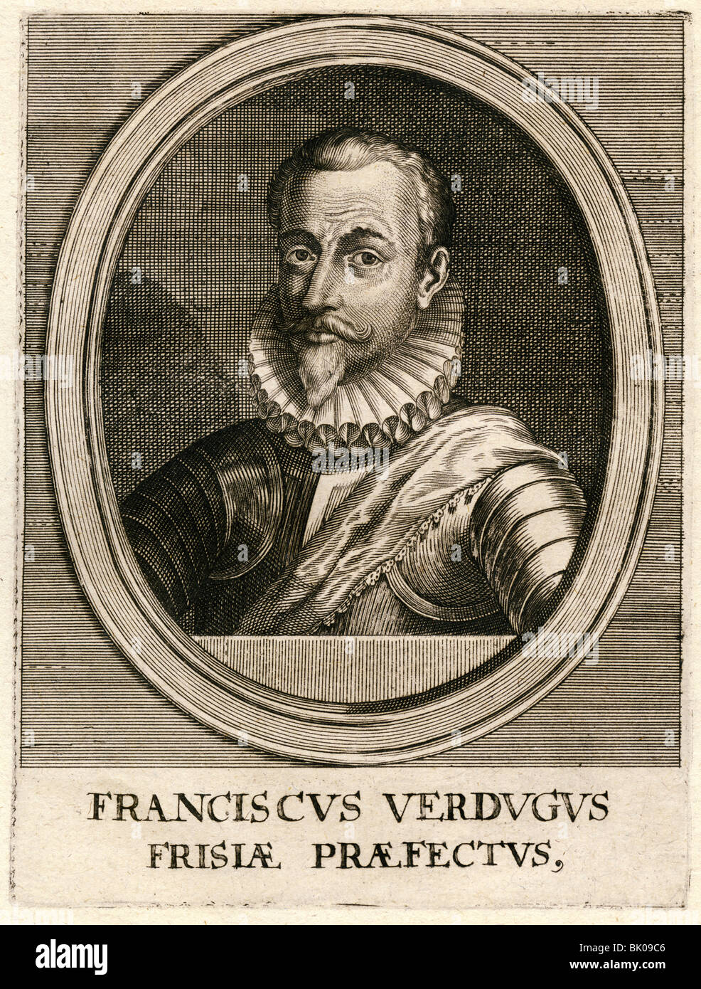 Verdugo, Francisco, 1537-1595, Spanisch militärischer Führer, Porträt, Kupferstich, etwa aus dem 18. Jahrhundert, Artist's Urheberrecht nicht gelöscht werden Stockfoto
