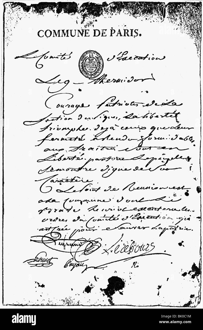 Geographie/Reise, Frankreich, französische Revolution 1789 - 1799, Stockfoto