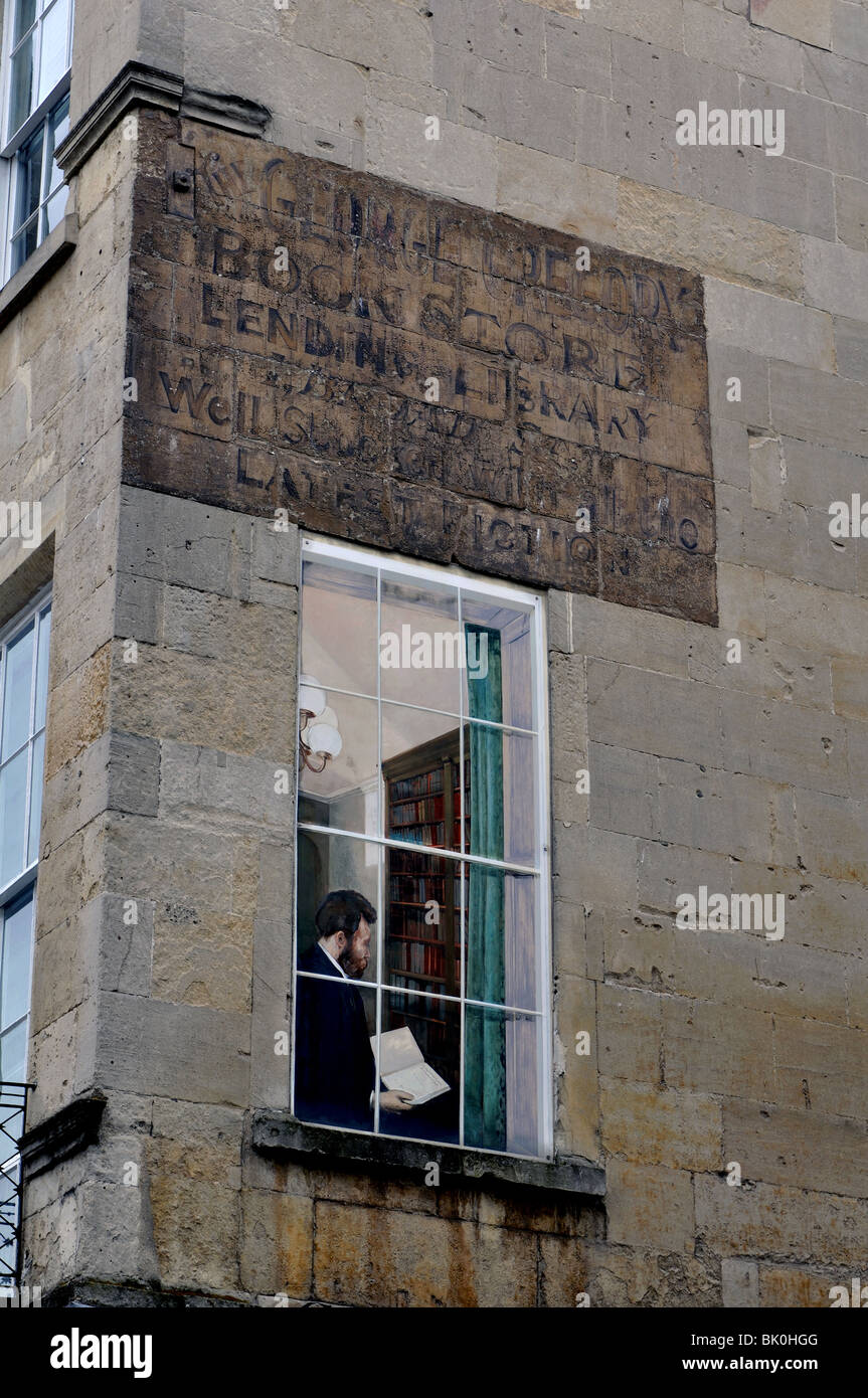 Trompe l ' oeil in Grove Street, Bath, Somerset, England, UK Stockfoto