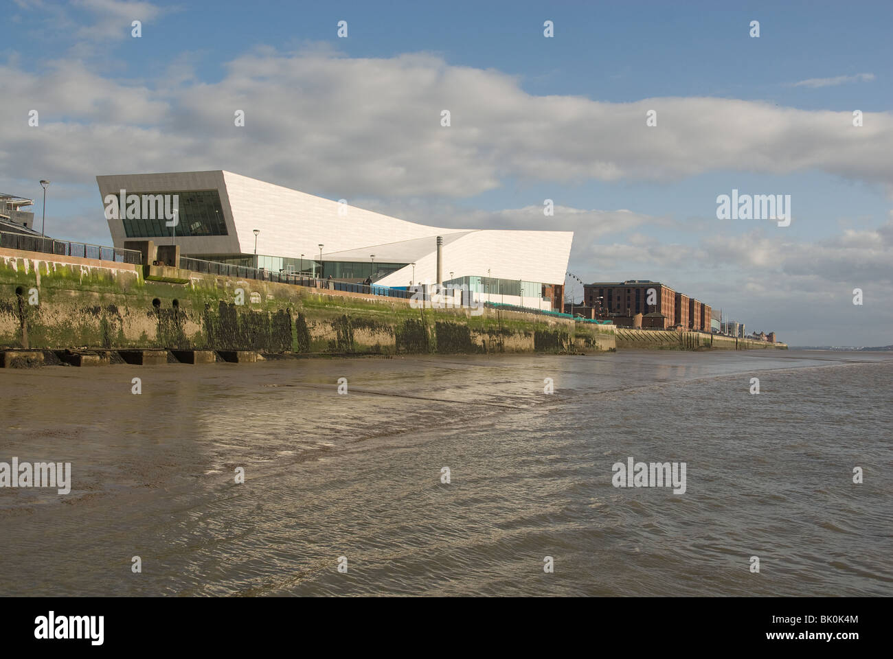 Blick auf Liverpool Waterfront Stockfoto
