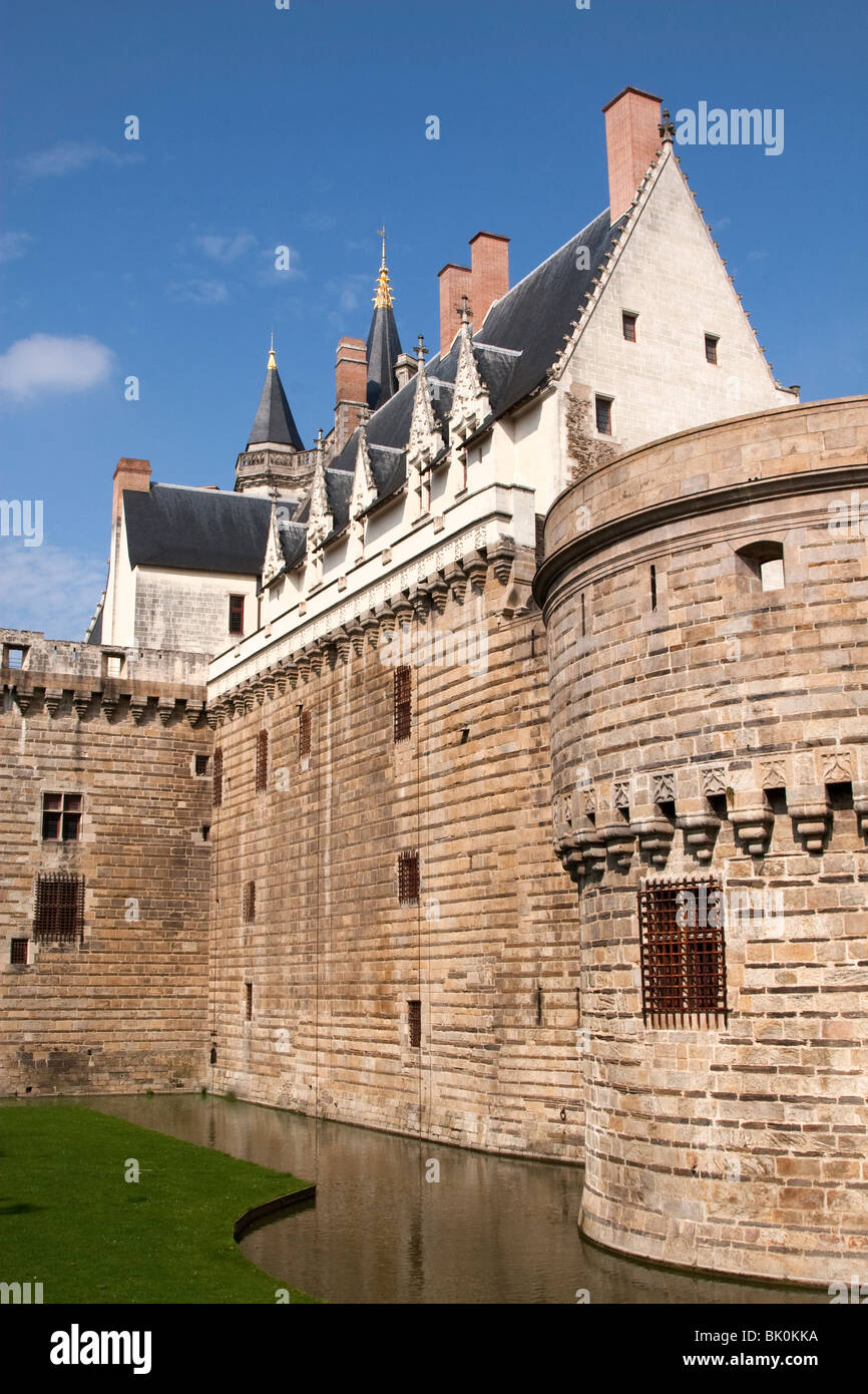 Château des Ducs de Bretagne (Schloss der Herzöge der Bretagne) in Nantes, Bretagne Stockfoto