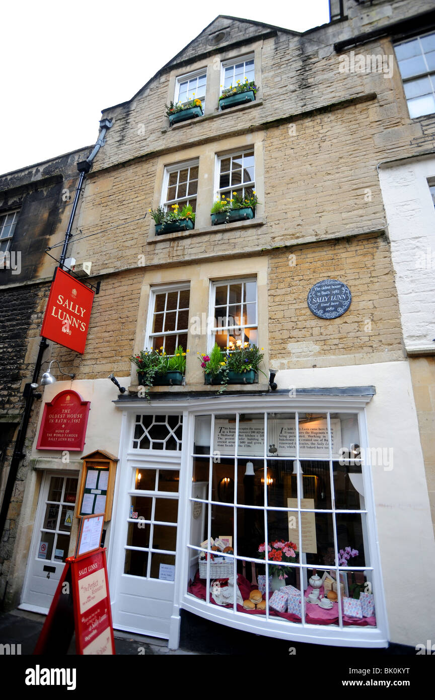 Sally Lunn Teestuben in Bad Stockfoto