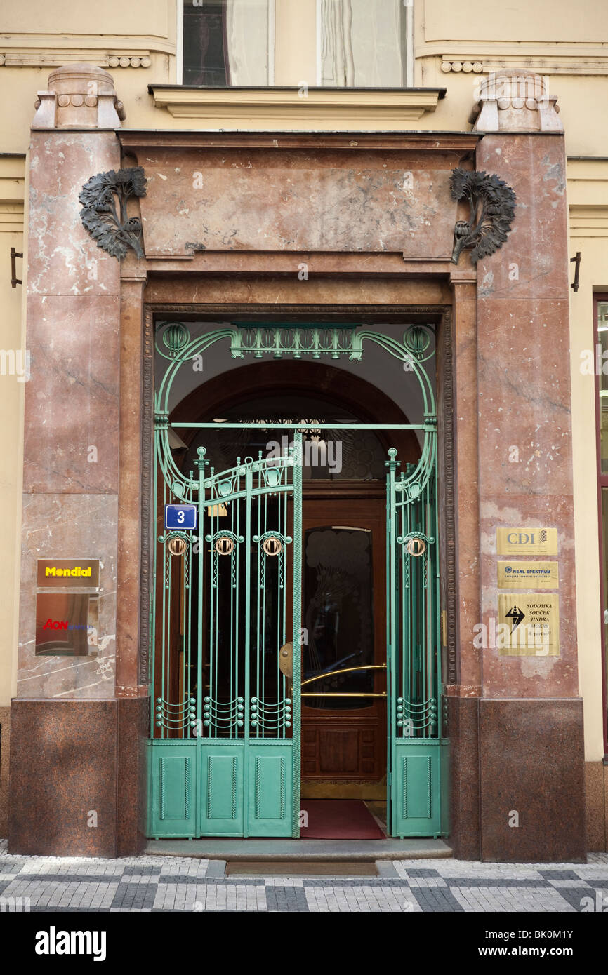 Gemeindehaus, Obecní Dům, Prag, Tschechische Republik Stockfoto