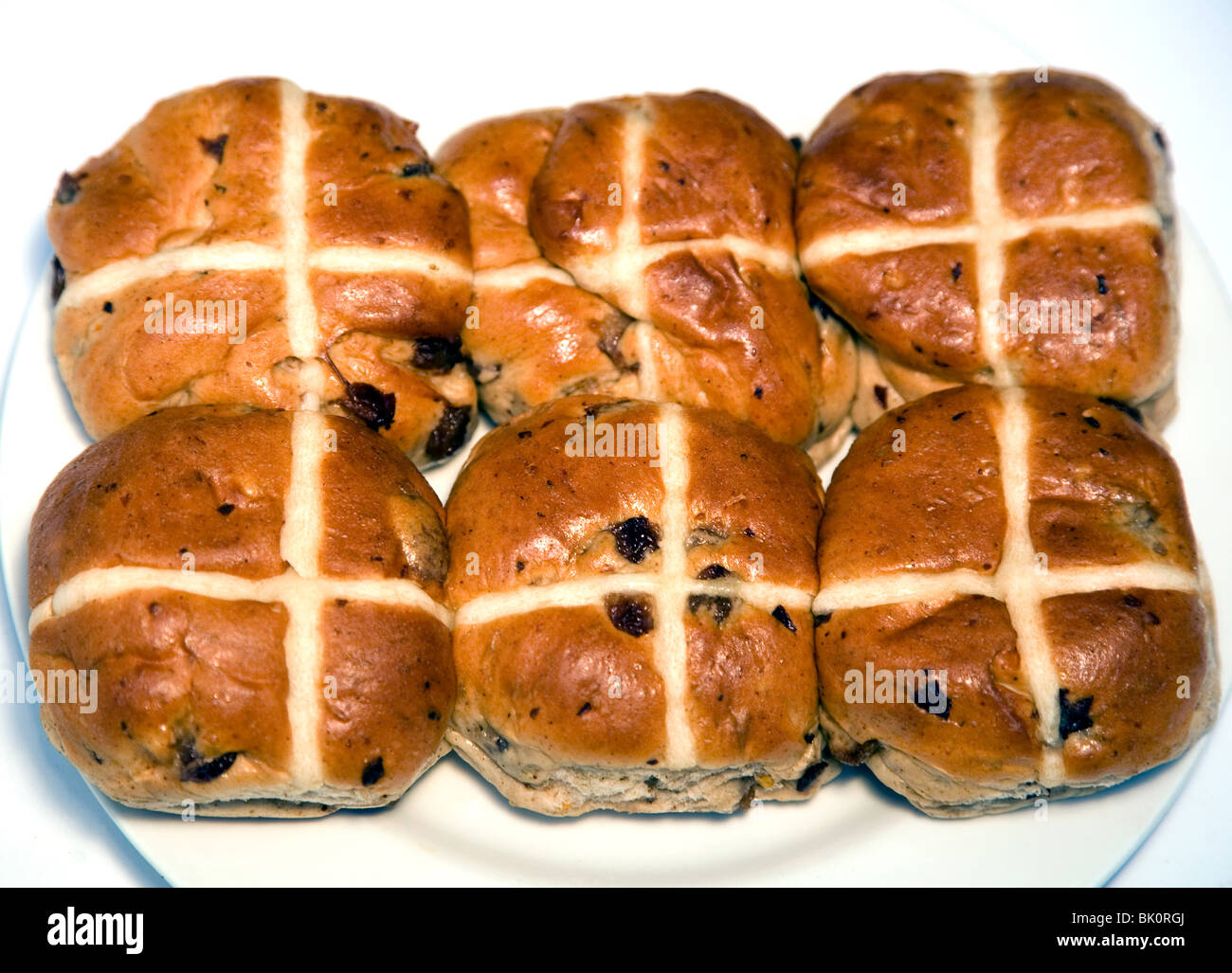 Hot Cross buns Stockfoto