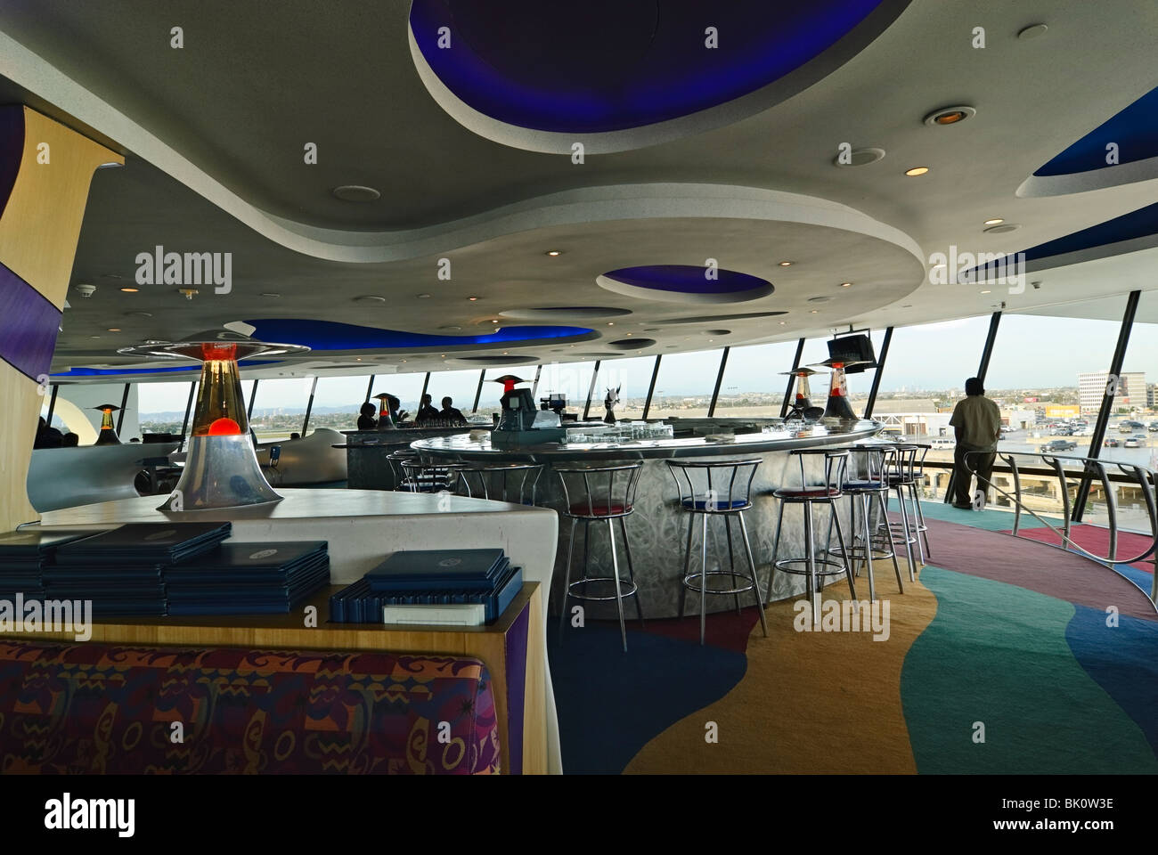 Die Begegnung Restaurant am LAX, Los Angeles International Airport. Stockfoto