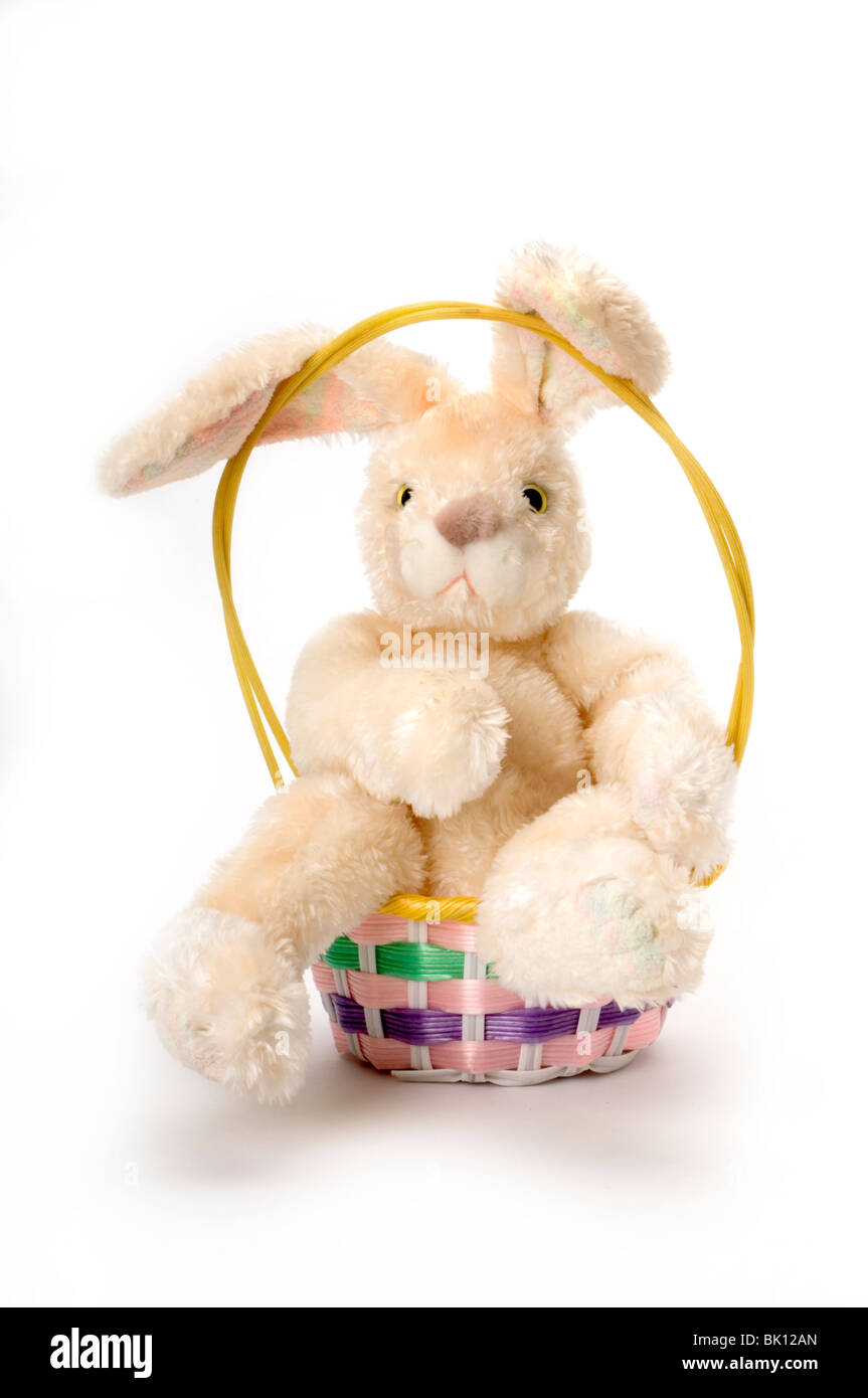 Ostern Hase Korb Stockfoto