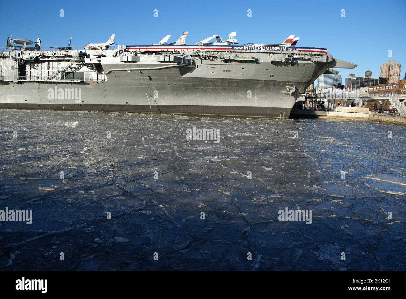 Intrepid Museum, Flugzeugträger USS Intrepid in New York Stockfoto
