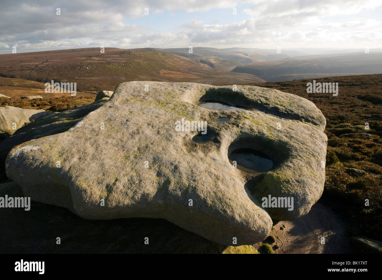 Upper Derwent Valley vom Pferd Steinen, Howden Moors, Peak District in Derbyshire, England, UK Stockfoto