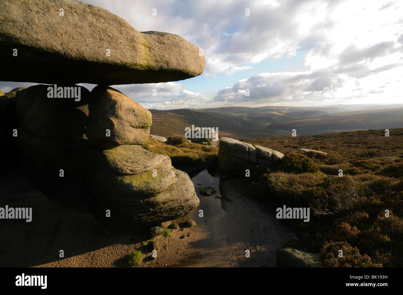 Upper Derwent Valley vom Pferd Steinen, Howden Moors, Peak District in Derbyshire, England, UK Stockfoto