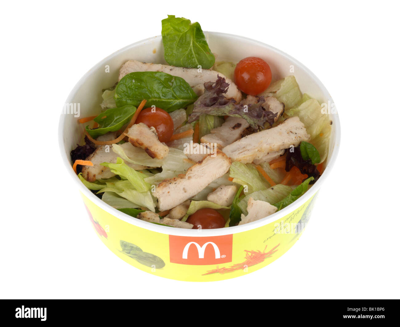 Gegrillte Hähnchen-Salat Stockfoto