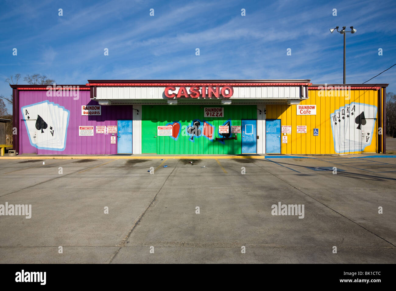 Casino in Breaux Bridge, Louisiana Stockfoto