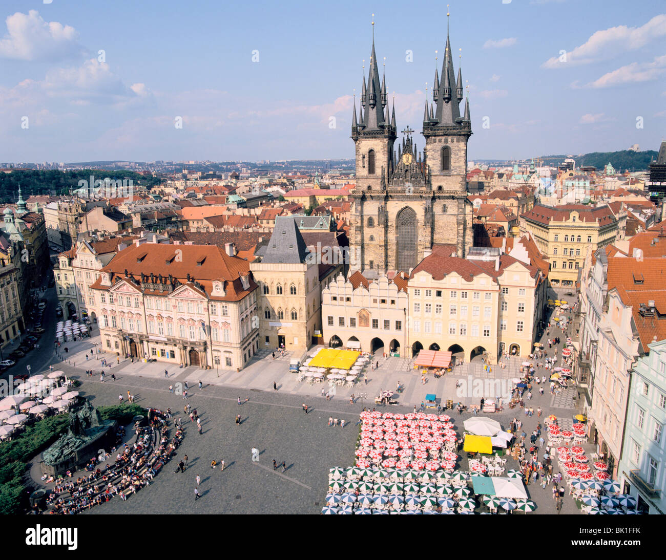 Altstädter Ring und Teynkirche, Prag, Tschechische Rebublic Stockfoto