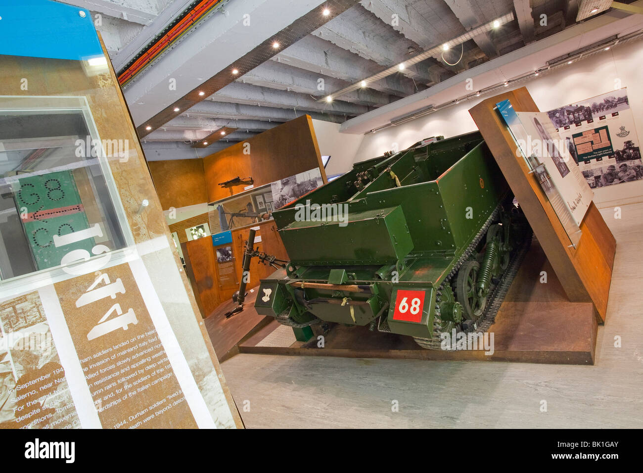 Im Inneren der Durham Light Infantry Museum Stockfoto