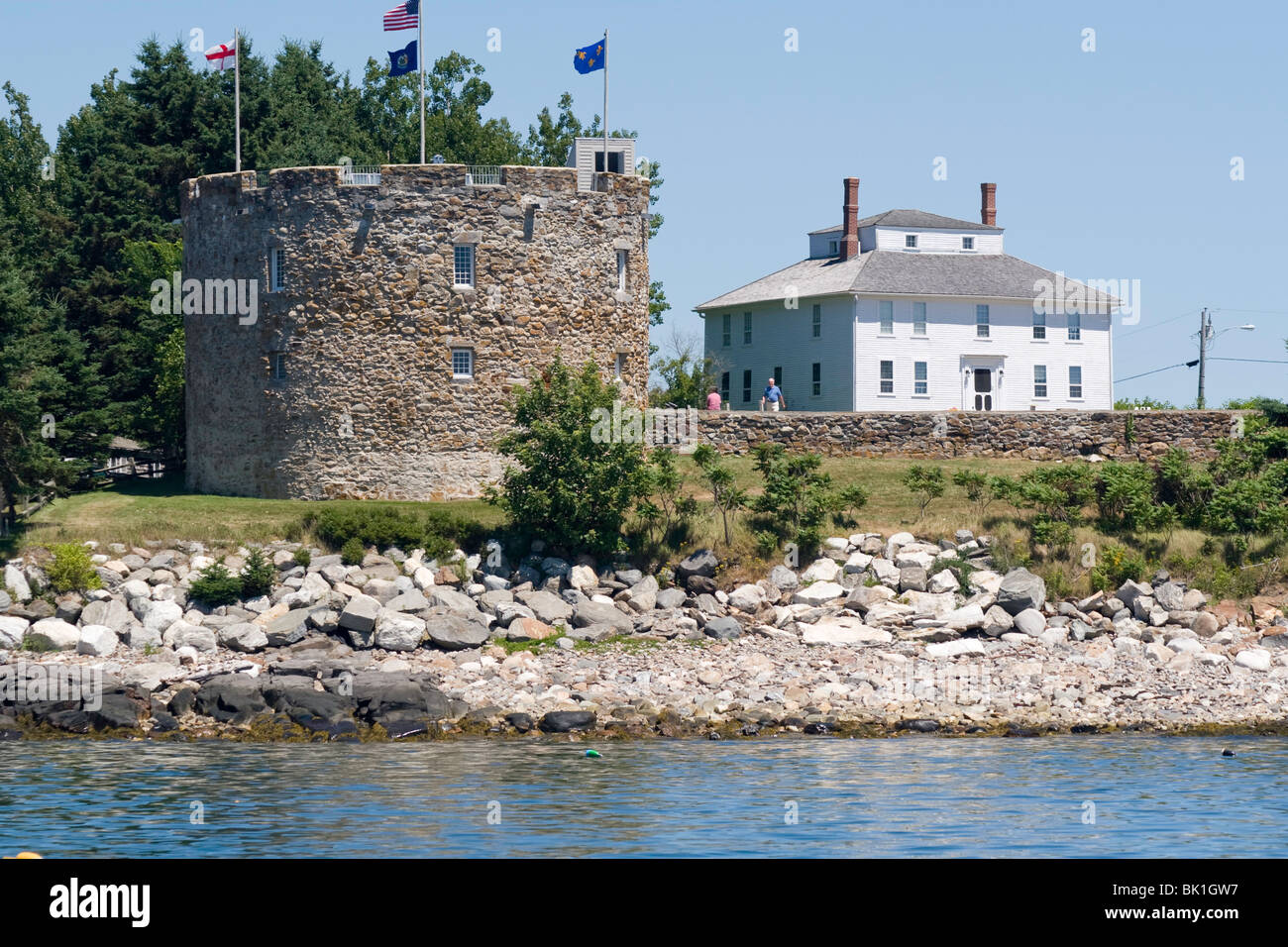 Fort William Henry, Pemaquid Beach, Maine Stockfoto