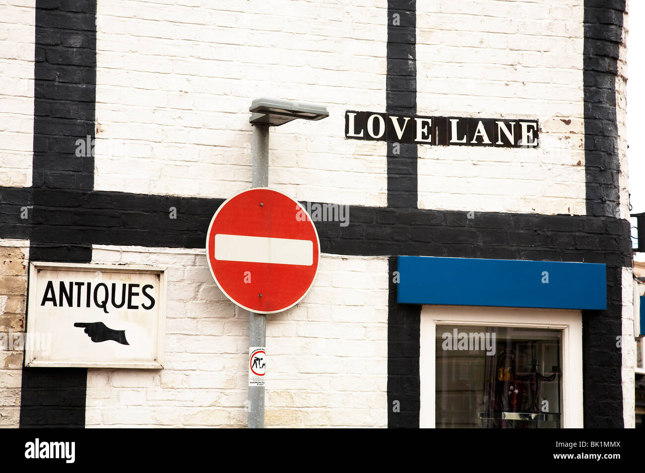 Liebe Lane in Nantwich Cheshire UK Stockfoto