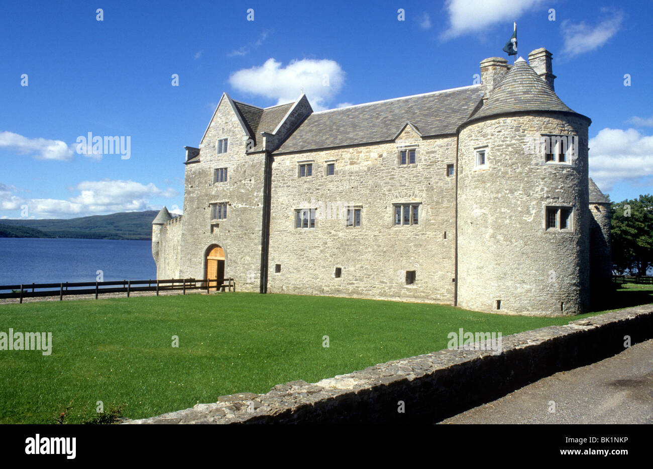 Parke den Castle, County Leitrim, Irland-Eire irischer Schlösser 17. Jahrhundert 17. Pflanzer Thomas Parke Pflanzer Parkes Landschaft Stockfoto