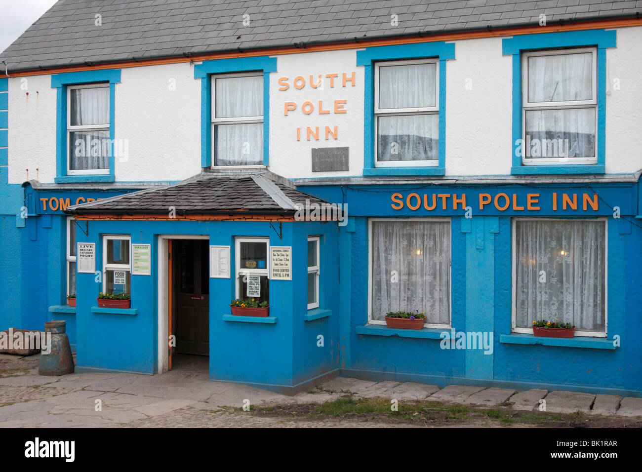Tom Creans Pub Südpol in Annascaul auf der Dingle Halbinsel County Kerry Irland Stockfoto