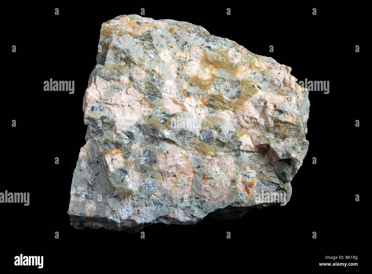 Quarz-Latite (Eruptivgestein) Stockfoto