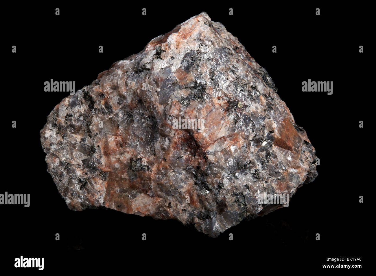 Grobkörnige Granit (Tiefengestein) Stockfoto