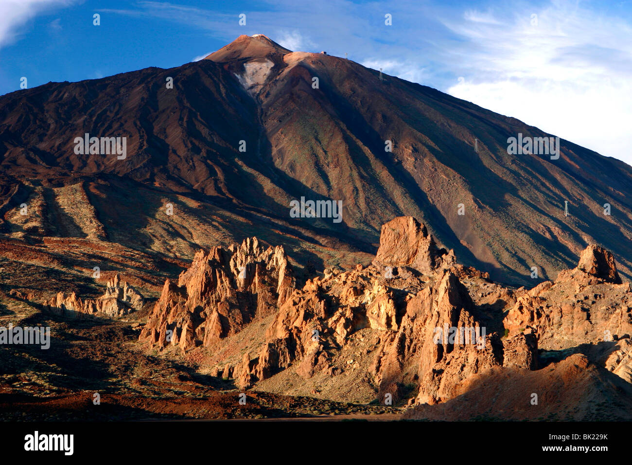 Mount Teide Vulkan, Parque Nacional del Teide, Teneriffa, Kanarische Inseln, 2007. Stockfoto