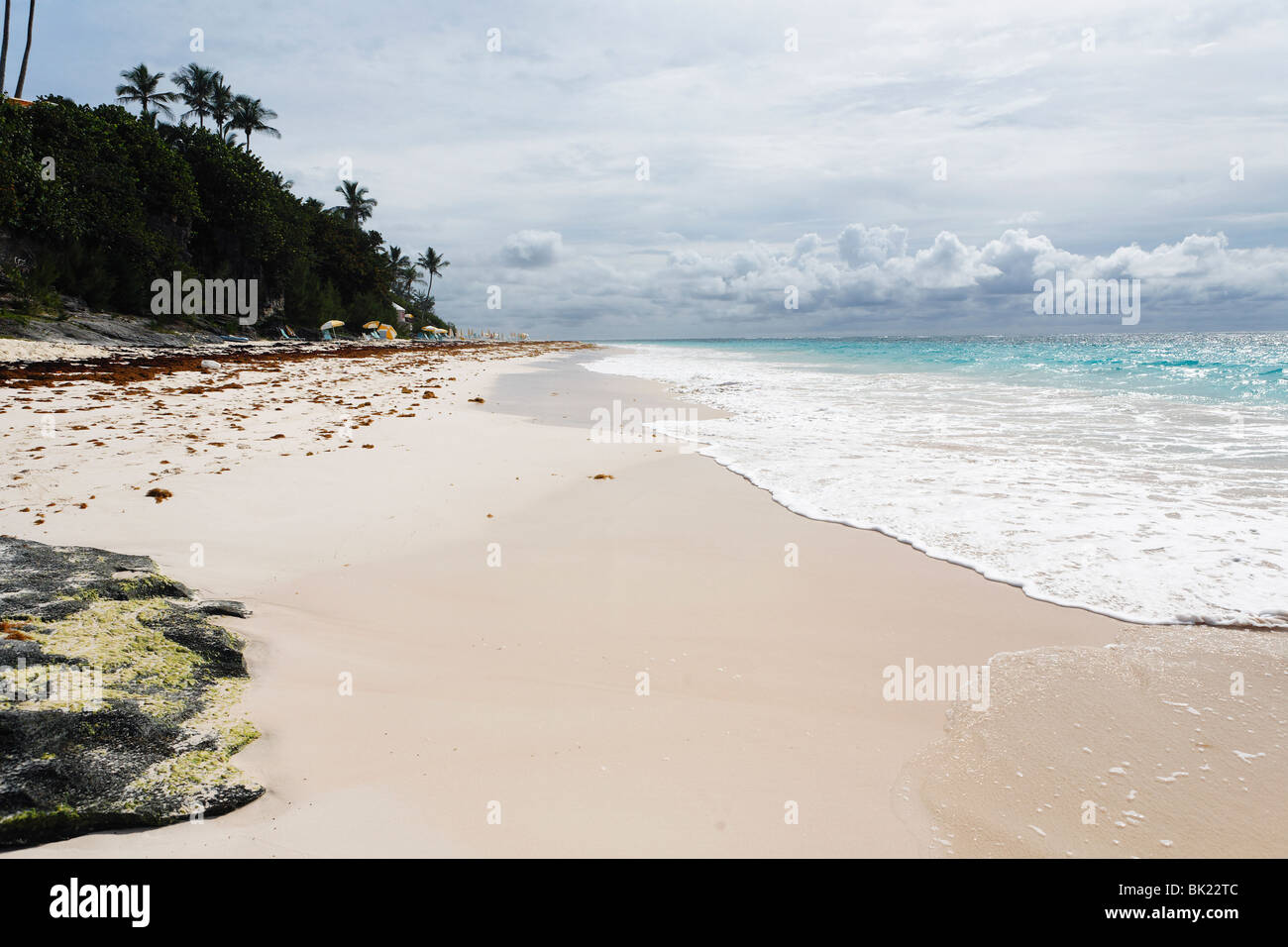 Gezeiten Sie auf einen Strand, Ellenbogen, Bermuda Stockfoto