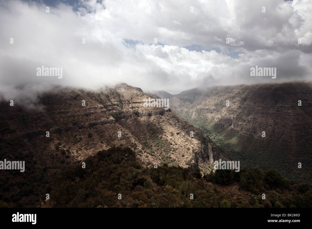 Nationalpark Simien Äthiopien Stockfoto