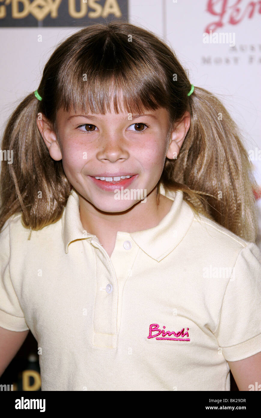 BINDI IRWIN 2007 PENFOLDS Symbol BLACK TIE GALA Jahrhundert Stadt LOS ANGELES USA 13 Januar 2007 Stockfoto