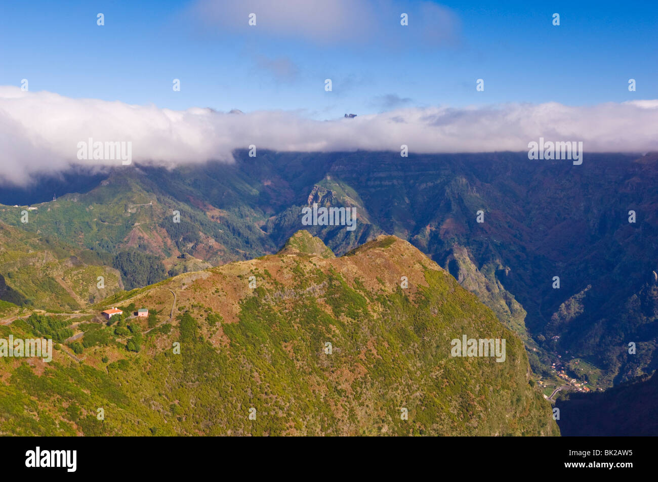 Casa Lomo do Mouro und Boca da Ecumeada, Madeira, Portugal, EU, Europa Stockfoto