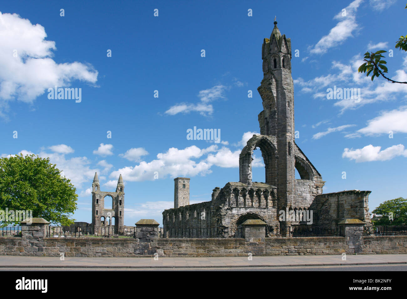 St Andrews Cathedral und St. Regel Turm, Fife, Schottland, 2009. Stockfoto