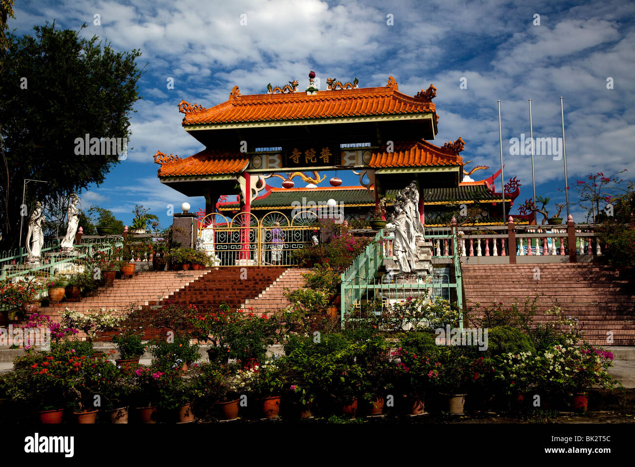 Buddhistische Tempel, Kota Kinabulu Sabah, Süd-Ost-Asien. Stockfoto
