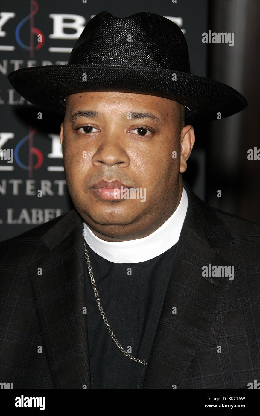 JOSEPH SIMMONS AKA DJ laufen 2007 CLIVE DAVIS PRE GRAMMY PARTY BEVERLY HILTON HOTEL BEVERLY HILLS, LOS ANGELES USA 10 Februar 20 Stockfoto