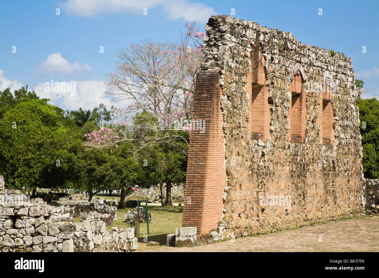 Ruinen von Panama Viejo, UNESCO-Weltkulturerbe, Panama City, Panama, Mittelamerika Stockfoto