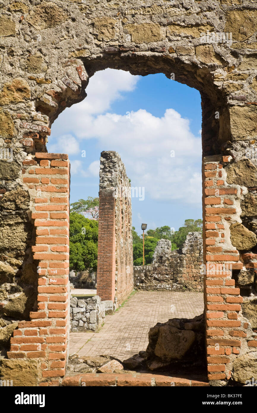 Ruinen von Panama Viejo, UNESCO-Weltkulturerbe, Panama City, Panama, Mittelamerika Stockfoto