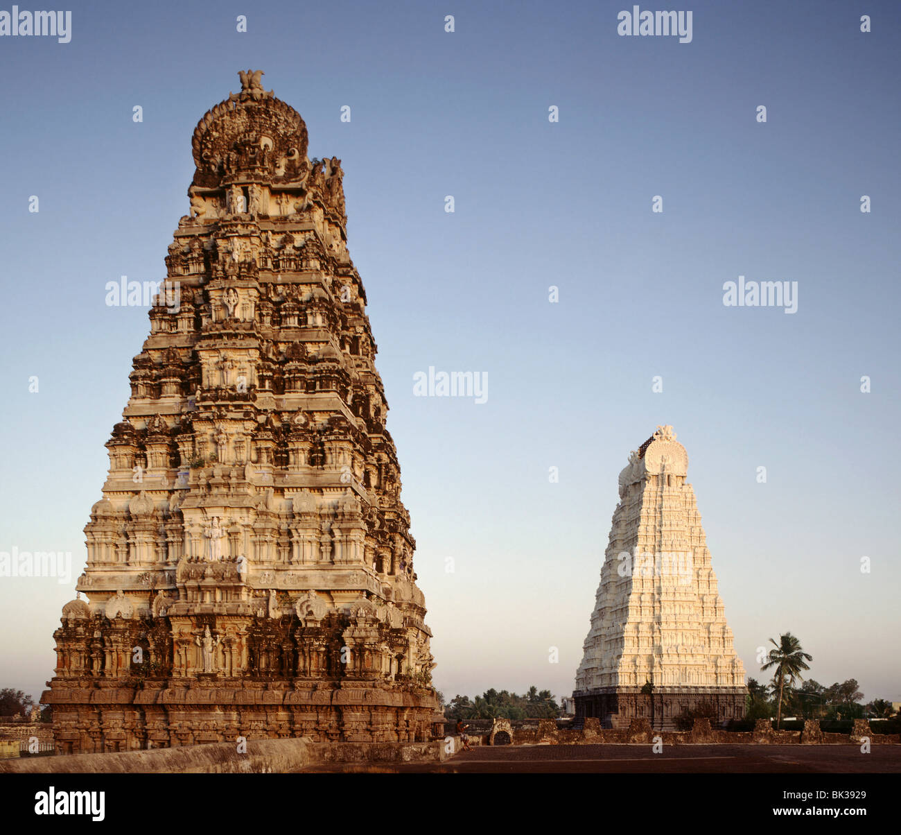 Gopuram von der Hindu-Tempel in Chidambaram, Tamil Nadu, Indien, Asien Stockfoto