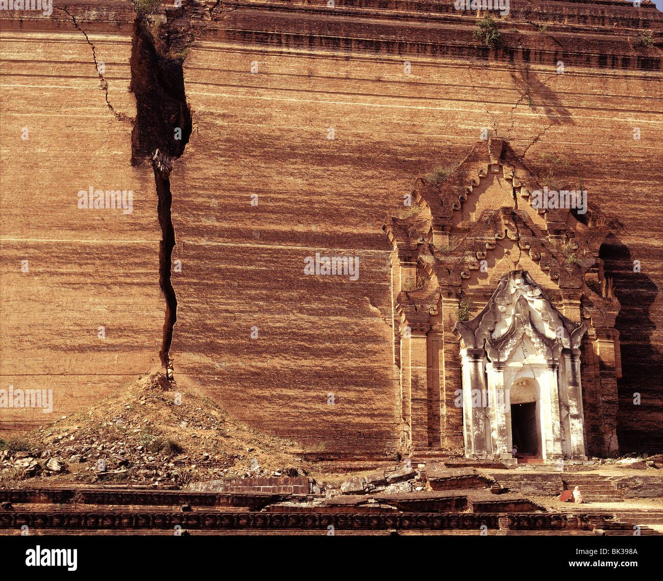 Die Mingun Pagode, Myanmar (Burma), Asien Stockfoto