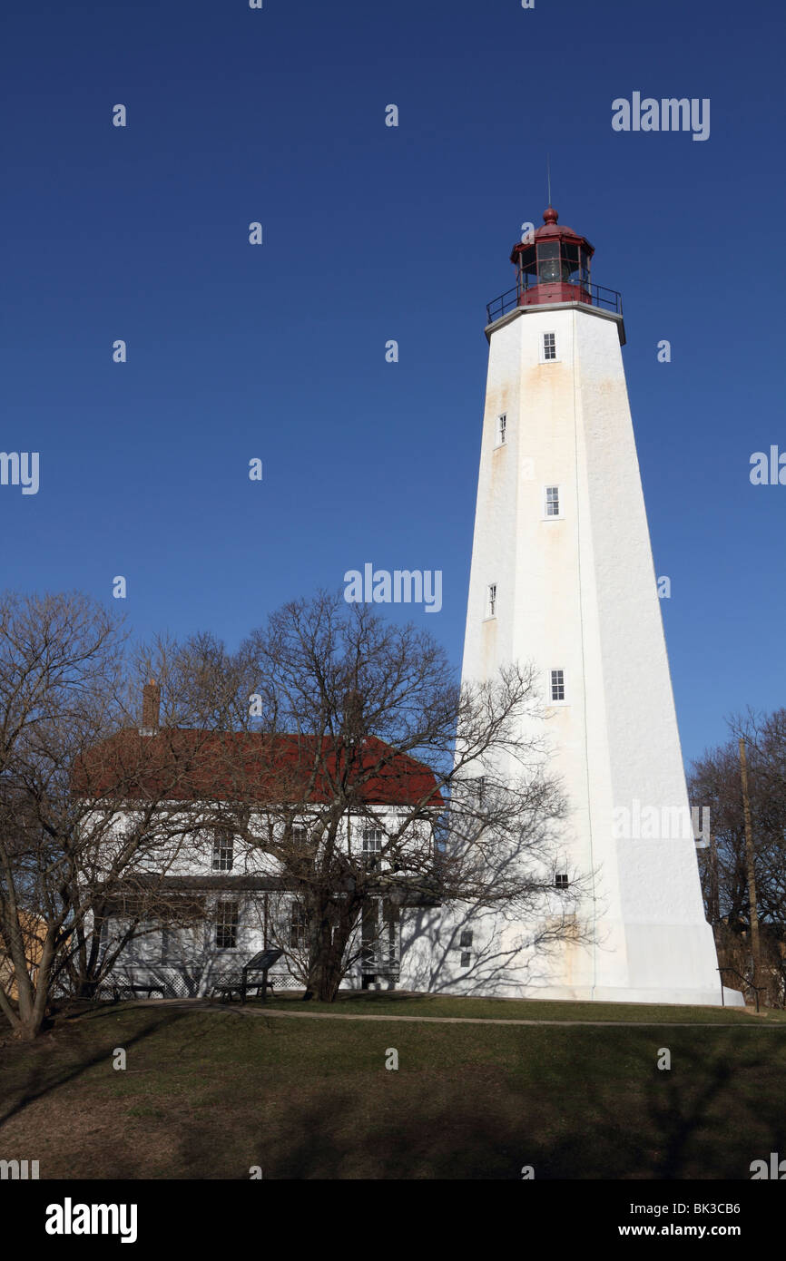 Sandy Hook Lighthouse, Gateway National Recreation Area, New Jersey, USA Stockfoto
