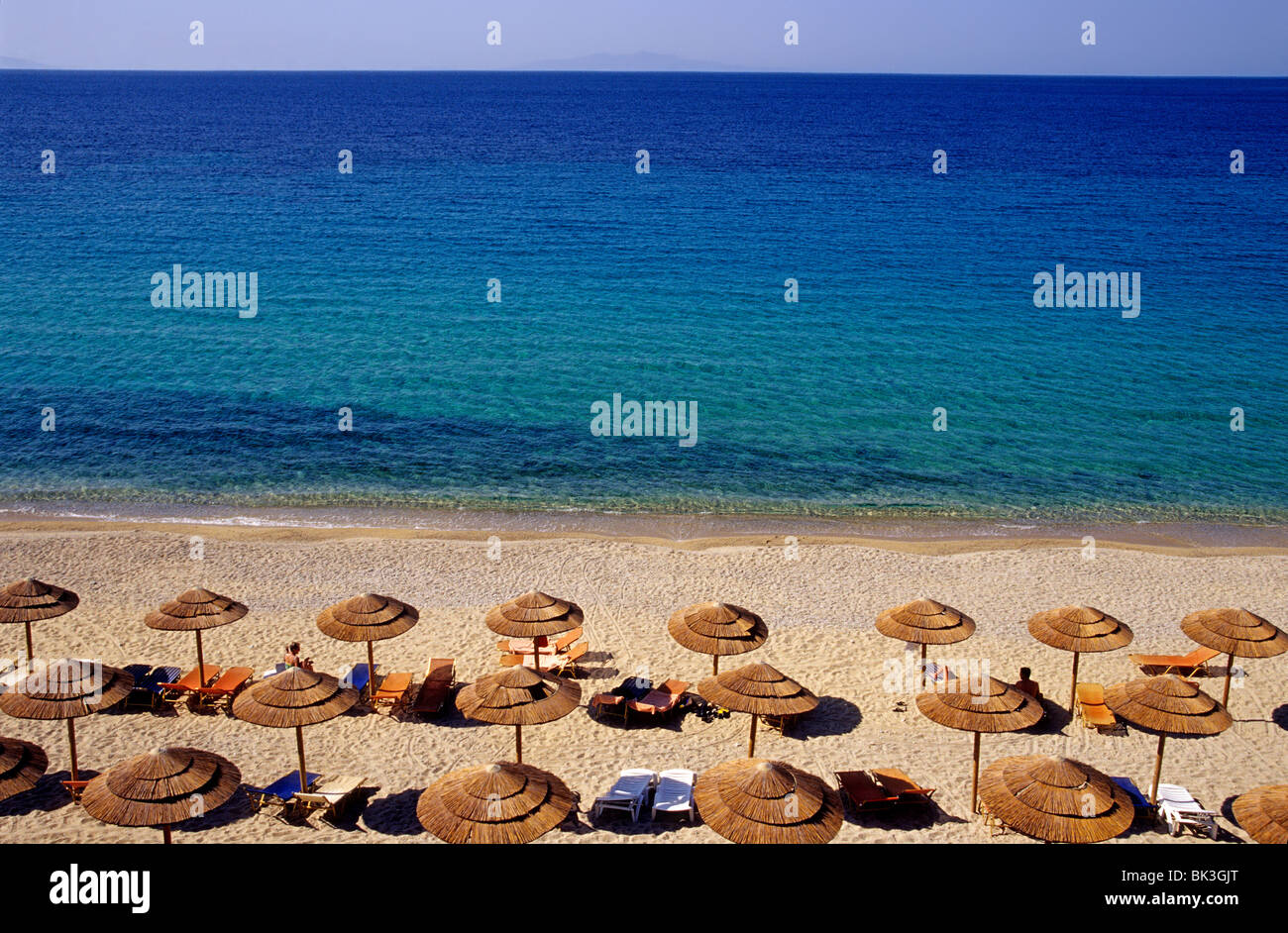 Elia Beach, Insel Mykonos, Griechenland Stockfoto