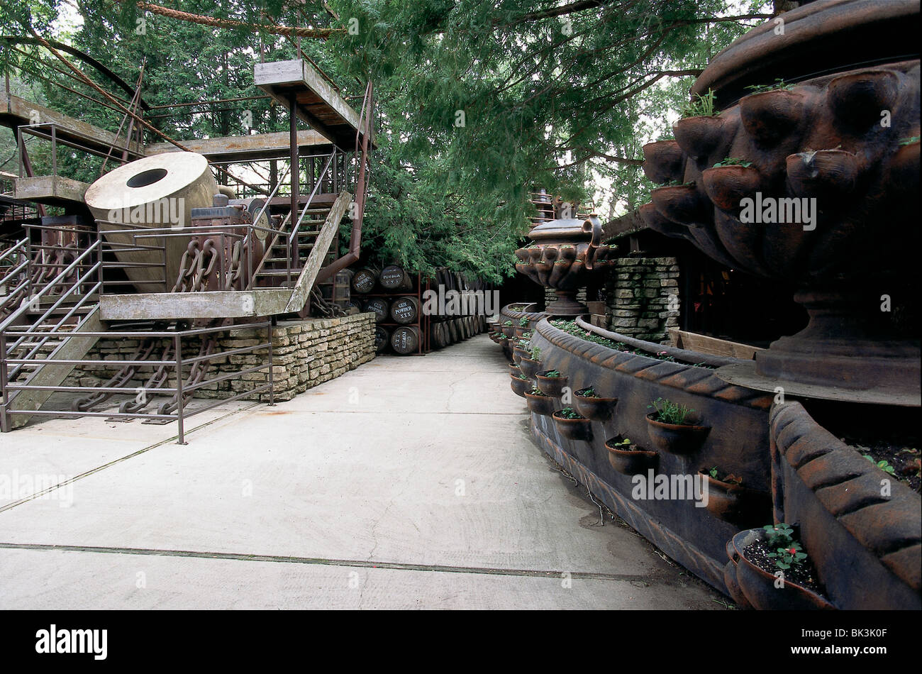 Innenhof Mit Amerikanischen Burgerkrieg Belagerung Mortel Mit